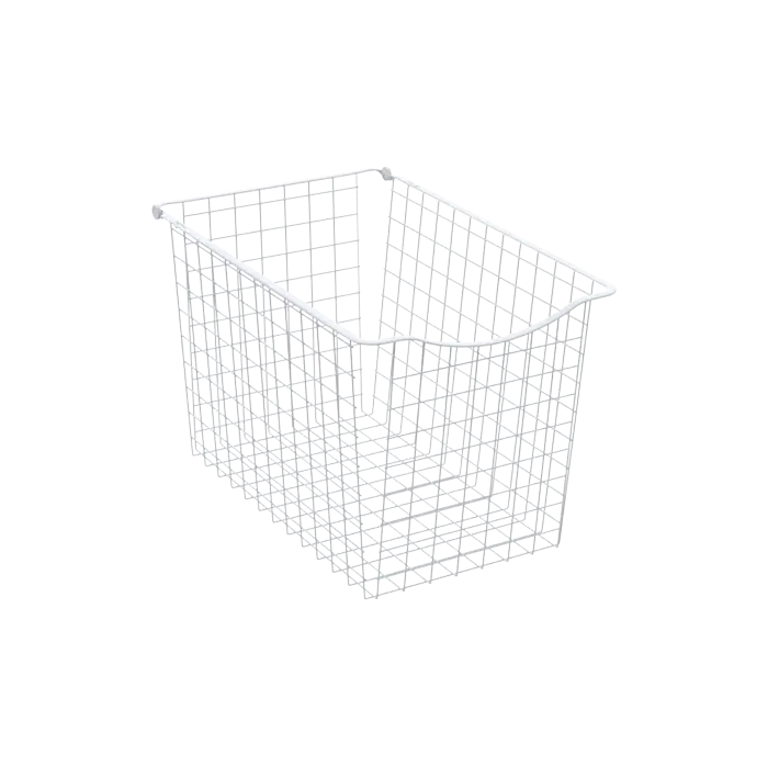 Wire basket W400 H330 D400, White
